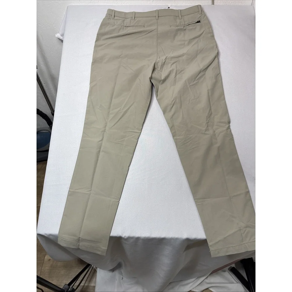 NWT Banana Republic Pants Mens Fits 36x32 Beige Tailored Performance Slim Dress